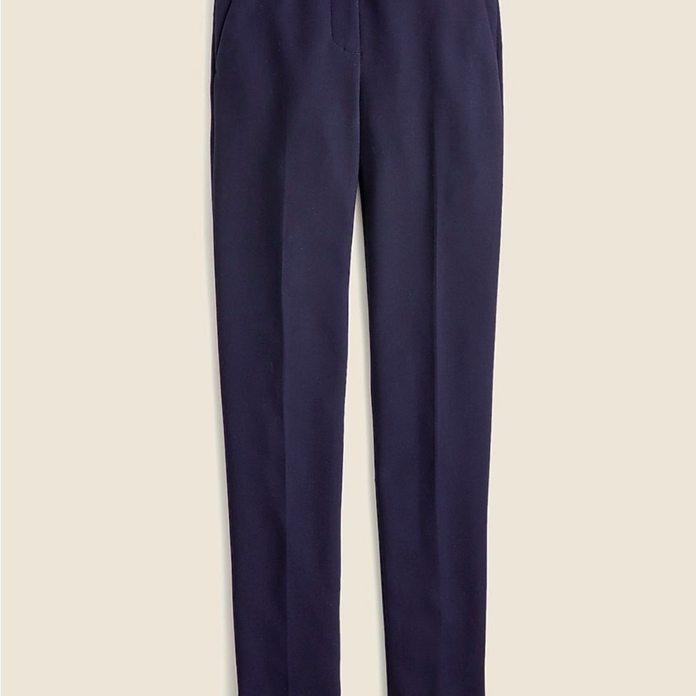 J. Crew White and Navy Trousers